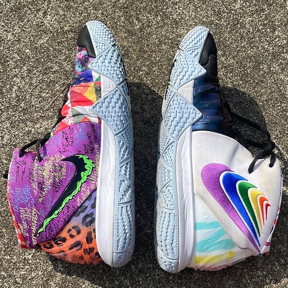 SOLD on eBay!!    Nike Kybrid S2 ‘Pineapple’ GS What the Kyrie Sneaker Size17 - Picture 4 of 16